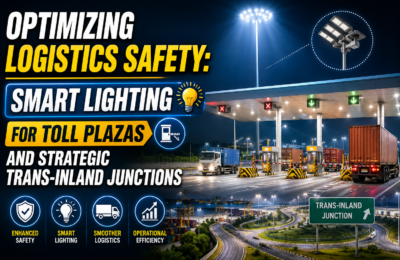Optimizing Logistics Safety: Smart Lighting for Toll Plazas and Strategic Trans-Inland Junctions
