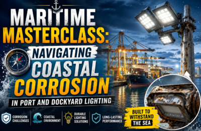 Maritime Masterclass: Navigating Coastal Corrosion in Port and Dockyard Lighting