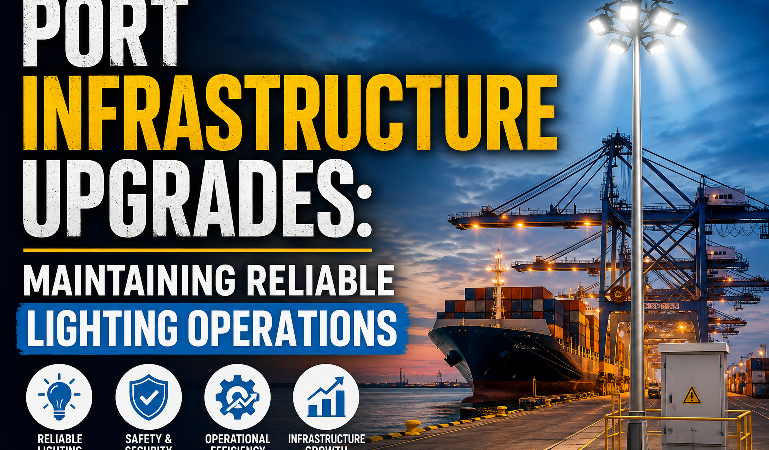 Port Infrastructure Upgrades: Maintaining Reliable Lighting Operations