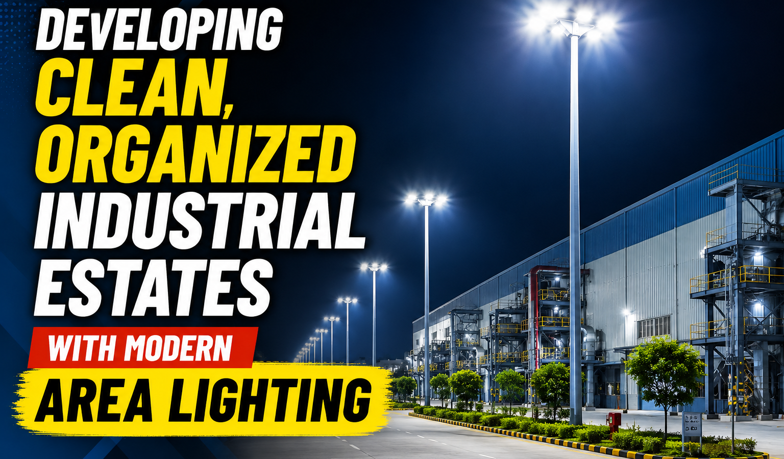 Developing Clean, Organized Industrial Estates With Modern Area Lighting