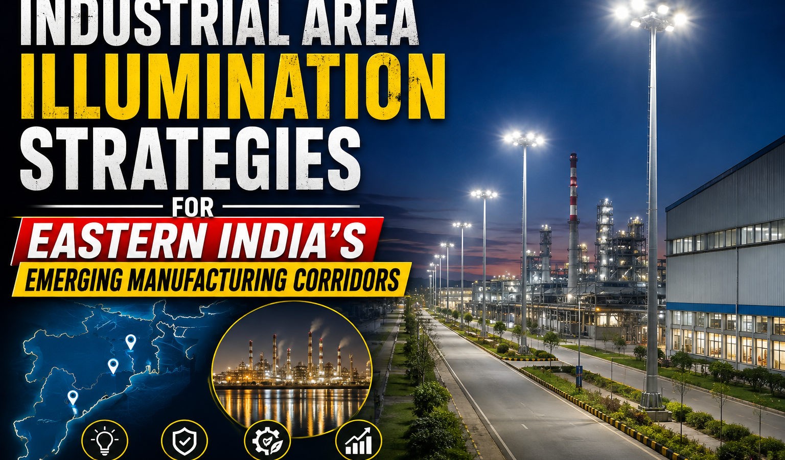 Industrial Area Illumination Strategies for Eastern India’s Emerging Manufacturing Corridors