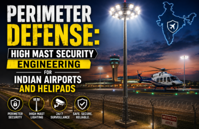 Perimeter Defense: High Mast Security Engineering for Indian Airports and Helipads