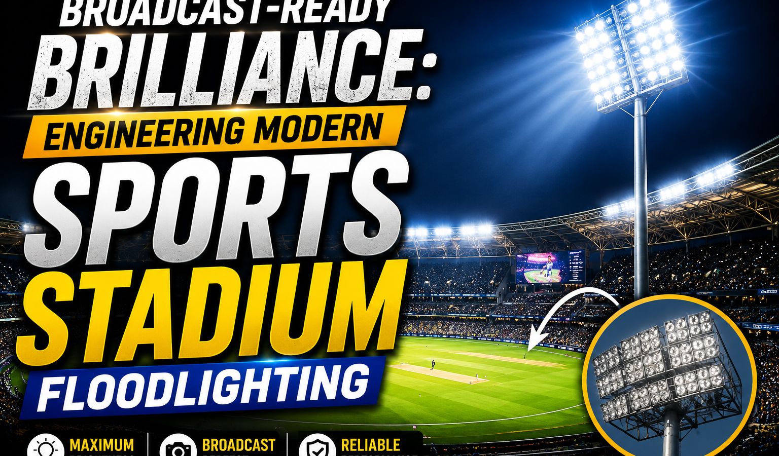 Broadcast-Ready Brilliance: Engineering Modern Sports Stadium Floodlighting