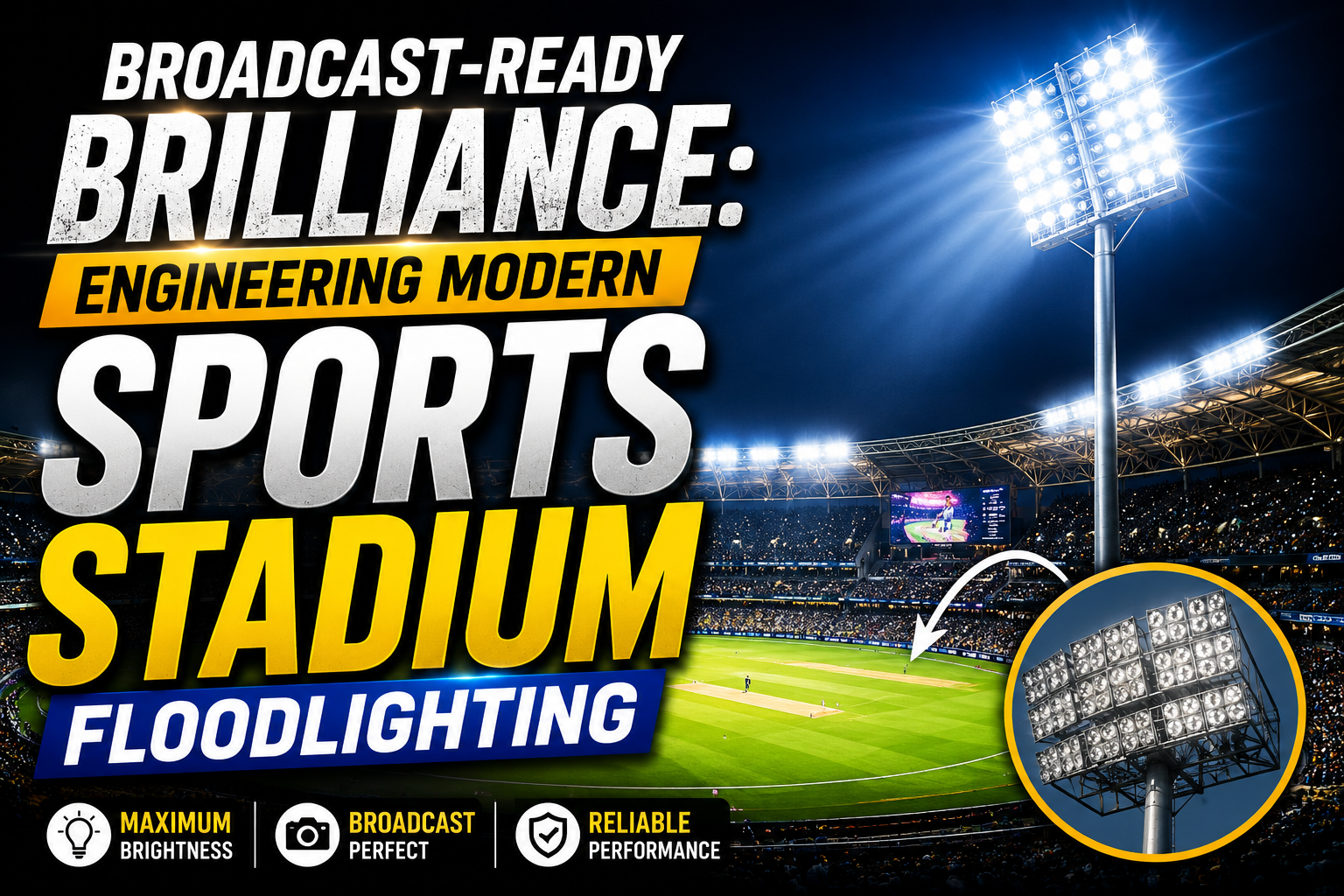 Broadcast-Ready Brilliance: Engineering Modern Sports Stadium Floodlighting