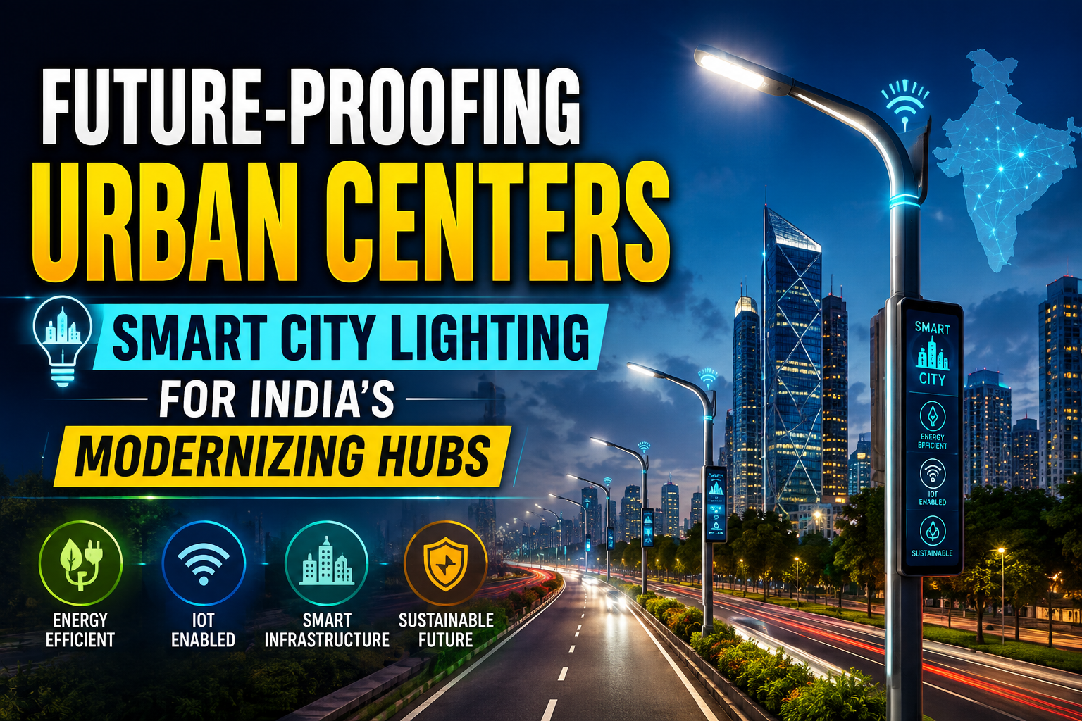 Future-Proofing Urban Centers: Smart City Lighting for India’s Modernizing Hubs