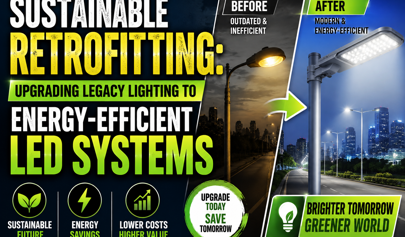 Sustainable Retrofitting: Upgrading Legacy Lighting to Energy-Efficient LED Systems