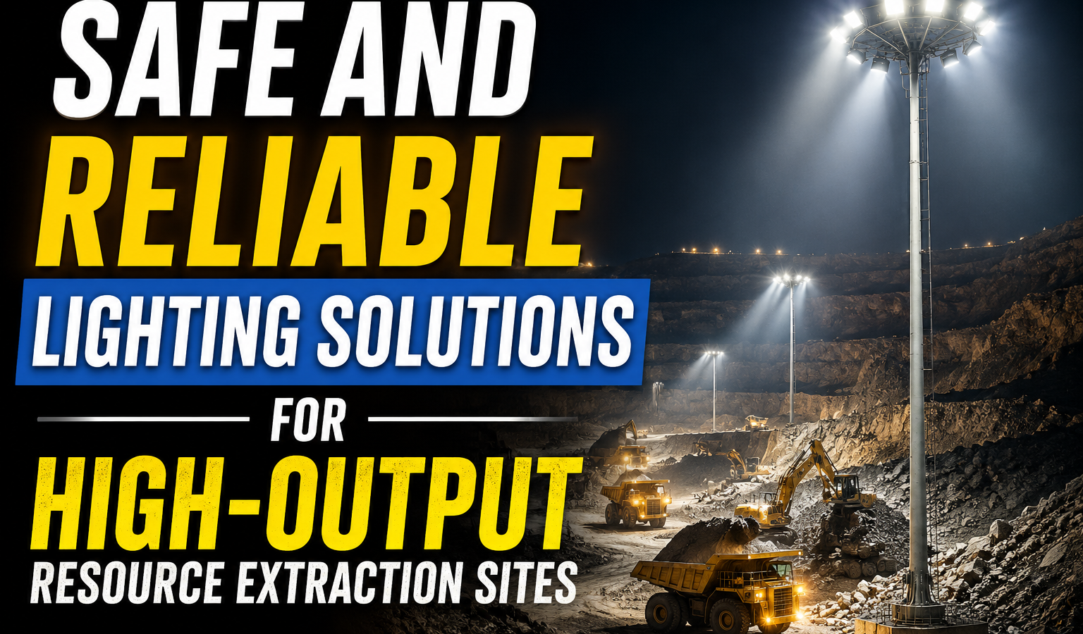 Safe and Reliable Lighting Solutions for High-Output Resource Extraction Sites