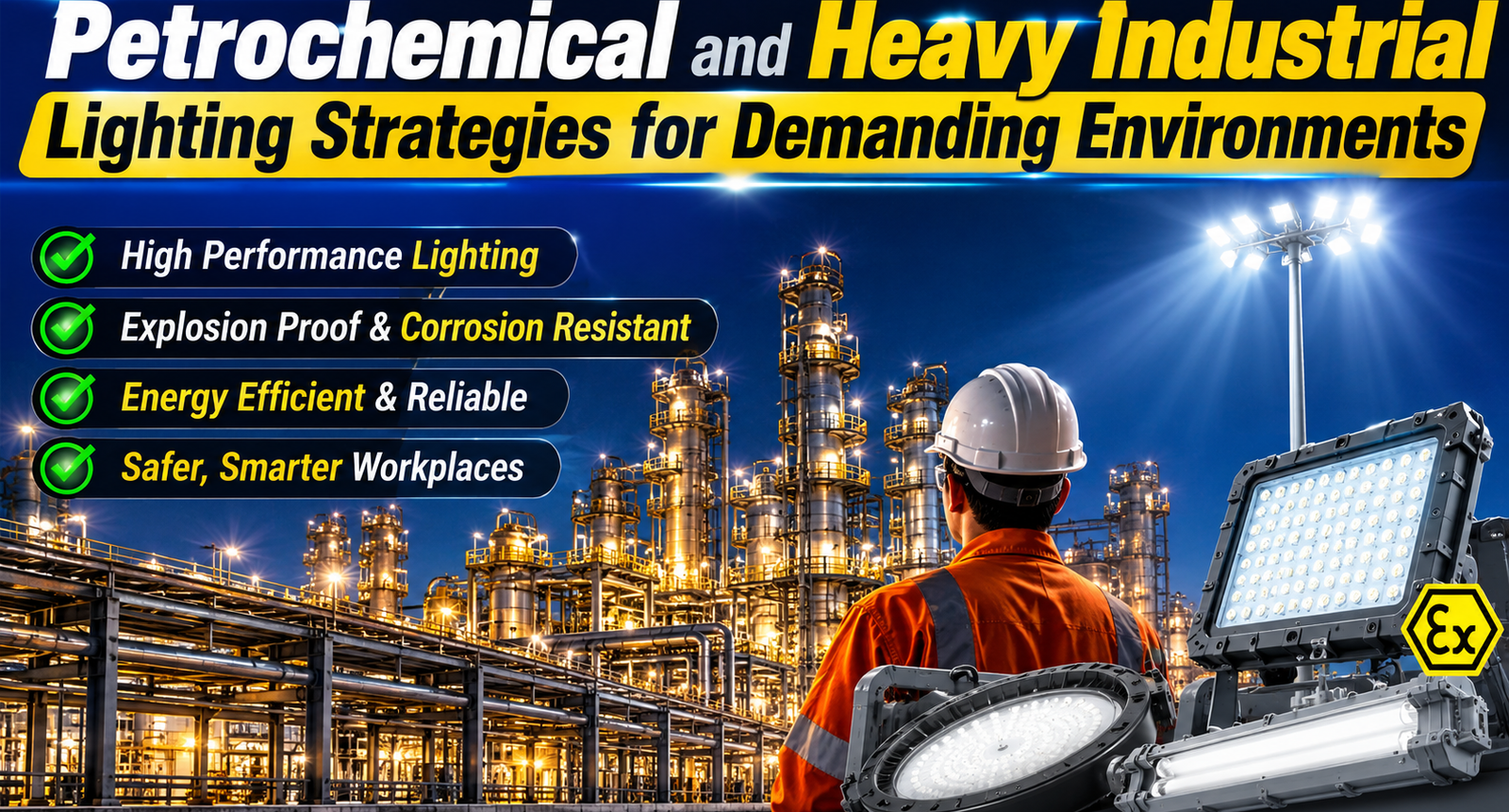 Petrochemical and Heavy Industrial Lighting Strategies for Demanding Environments