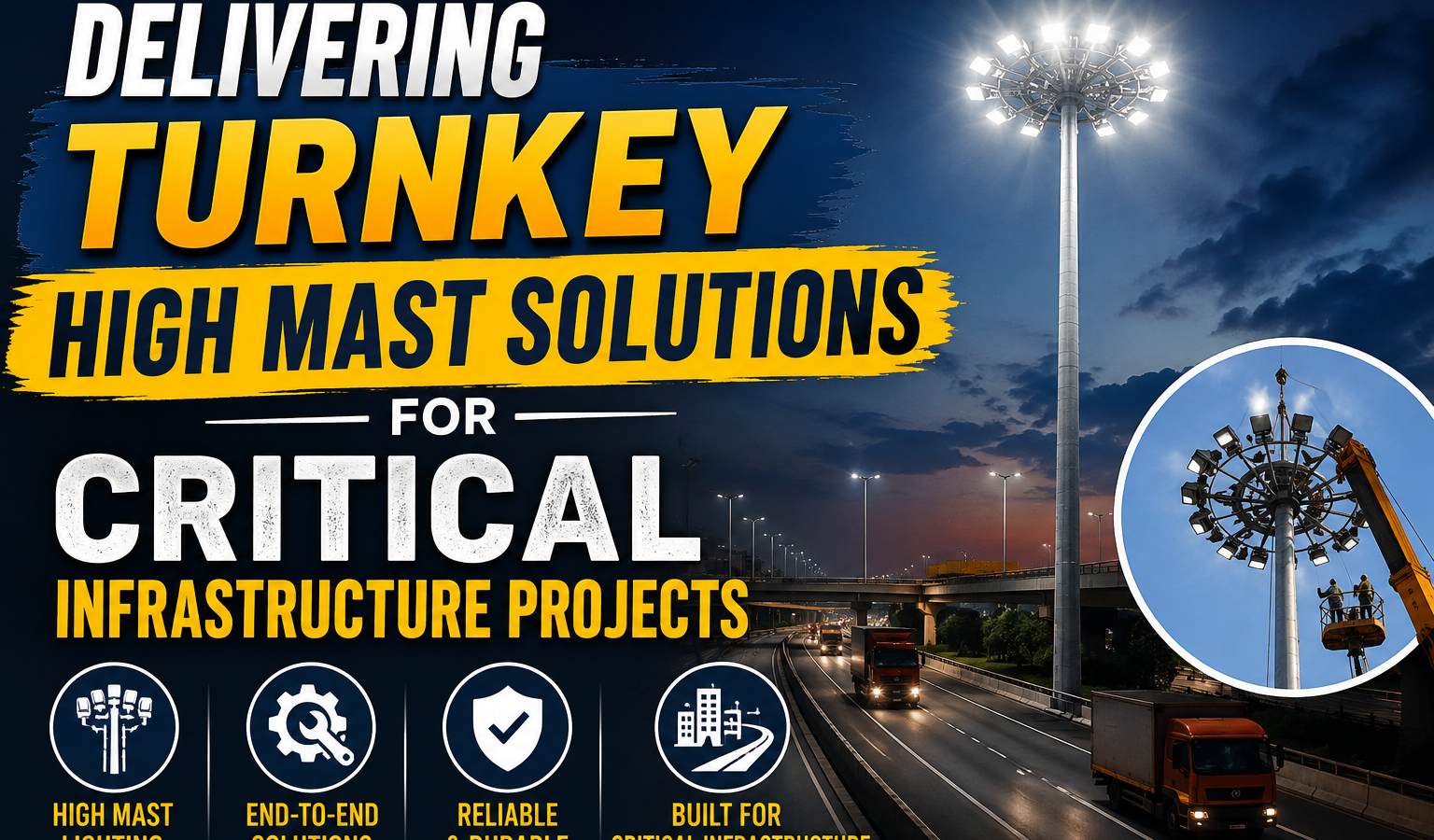 Delivering Turnkey High Mast Solutions for Critical Infrastructure Projects