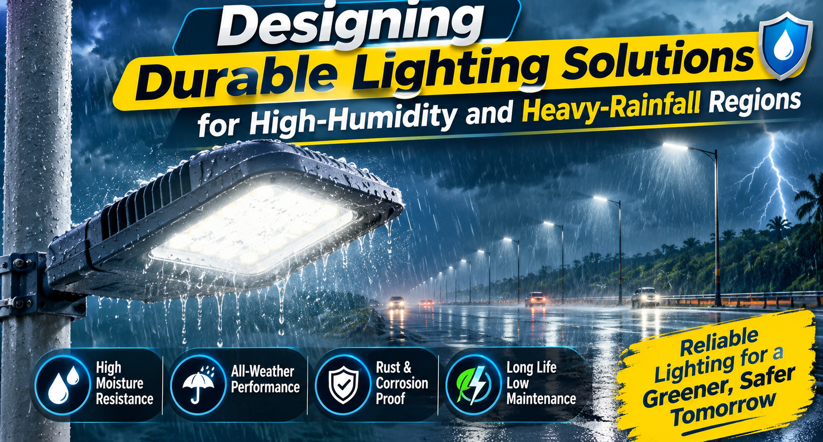 Designing Durable Lighting Solutions for High-Humidity and Heavy-Rainfall Regions