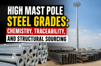 High Mast Pole Steel Grades: Chemistry, Traceability, and Structural Sourcing