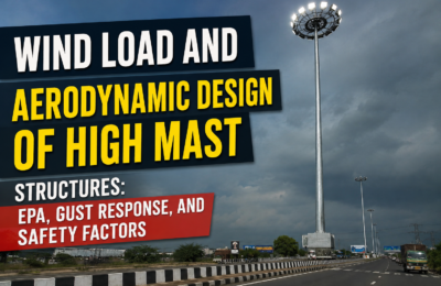 Wind Load and Aerodynamic Design of High Mast Structures: EPA, Gust Response, and Safety Factors